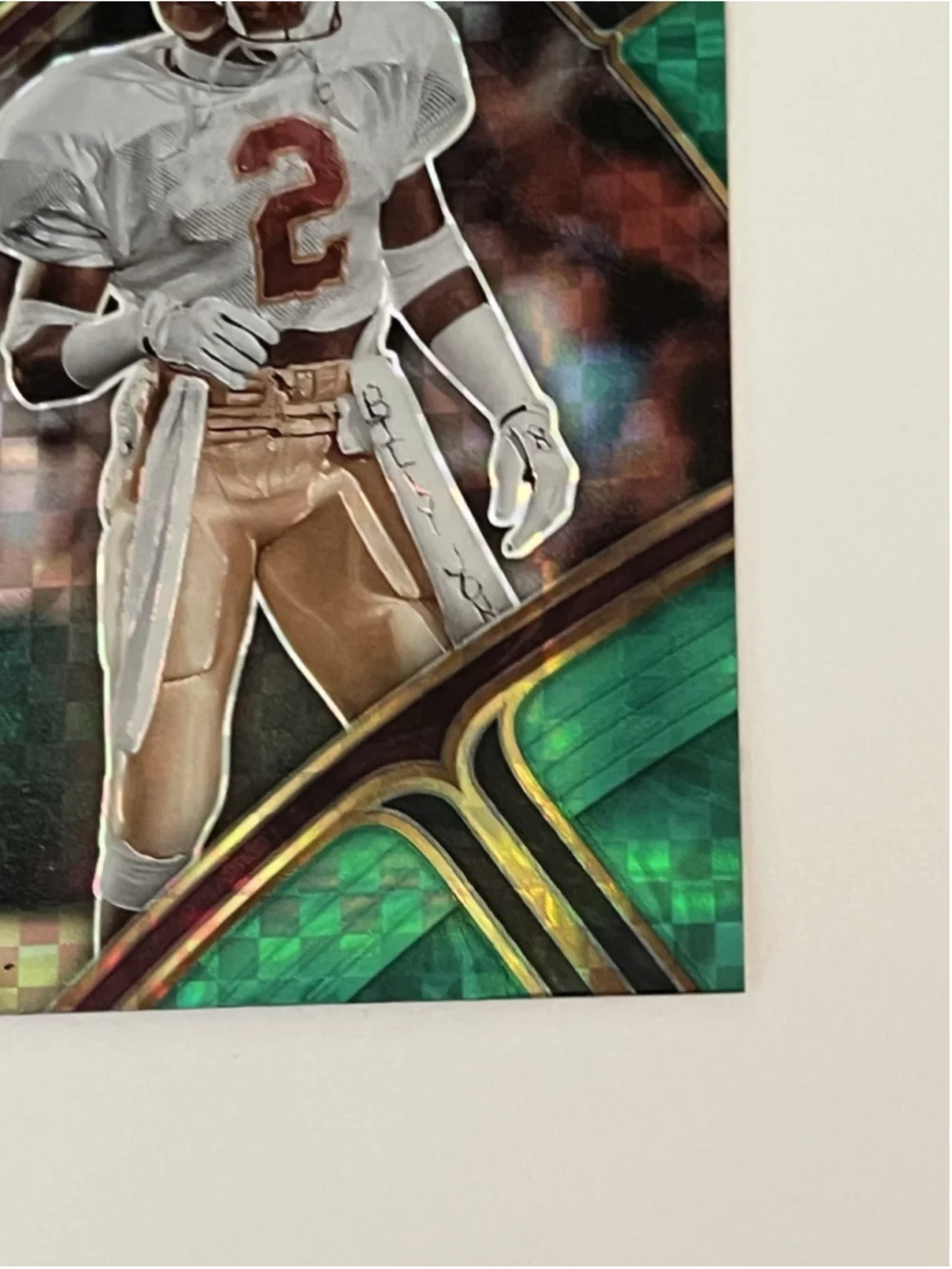Deion Sanders 2023 Panini Select Draft Picks Field Level Green Squares Prizm 187